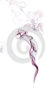 Purple insence smoke with free space for your text