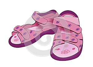 Purple Kids Sandals photo