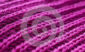 Purple Knitted Wool Background