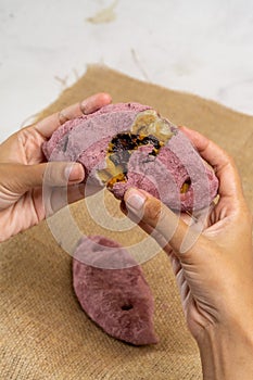 Purple Korean Sweet Potato Bread