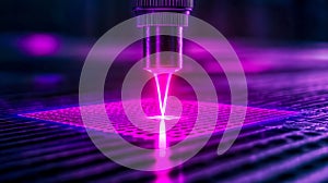Laser analyzing chemical samples in a laboratory setting