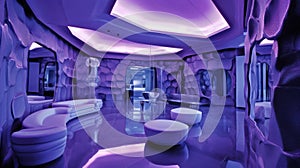 Purple & Lavender: Futuristic Luxury Interiors by Steven Meisel