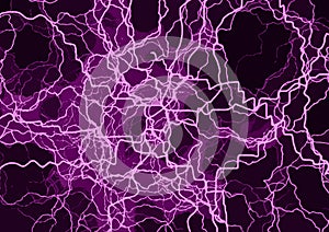 Purple lightning background abstract design