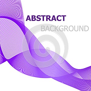 Purple line wave abstract background
