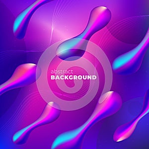 Purple Liquid color background design. Fluid gradient shapes composition. Futuristic design posters. Eps10 vector.