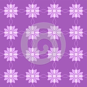 Purple magenta violet lavender mandala floral creative seamless design background