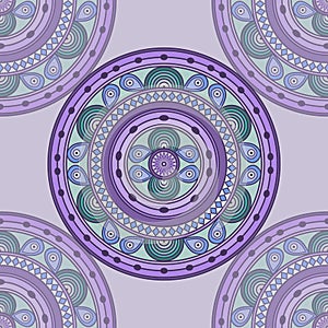 Purple mandala