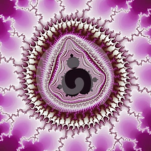 Purple mandelbrot fractal photo