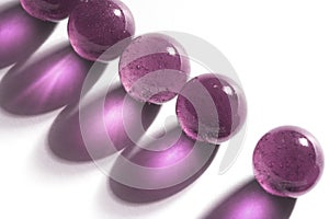 Purple marbles