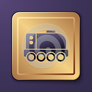 Purple Mars rover icon isolated on purple background. Space rover. Moonwalker sign. Apparatus for studying planets