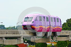Purple monorail photo