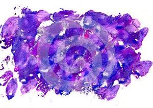 Purple monotypy painting