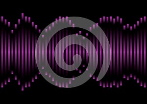 Purple music equaliser