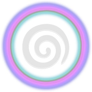 Purple Neon Frame Border Circle