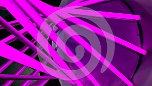 Purple Neon tube light.Neon wall background with gradient.night vibrant color bright light, retrowave glowing.night life