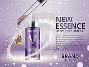Purple new essence ad photo