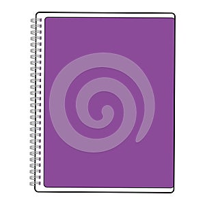 Purple notebok icon photo