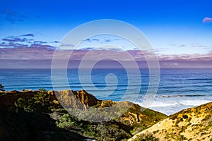 Purple Offshore Haze at Torrey Pines