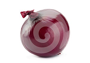 Purple onion on white