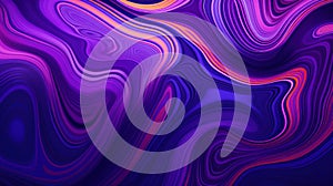 A purple and orange swirl pattern on a black background, AI