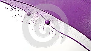 Purple paint brushstrokes layering with subtle light reflections, forming textured abstract background, adding depth and