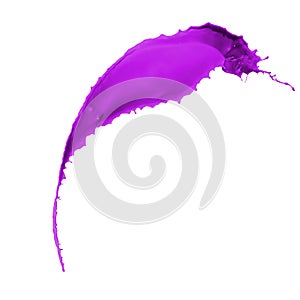 Purple paint splash