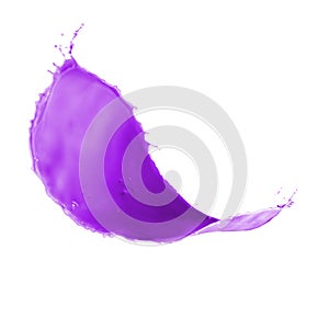 Purple paint splash