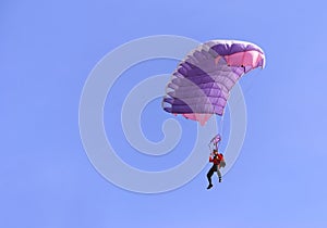 Purple parachute