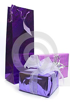 Purple parcels