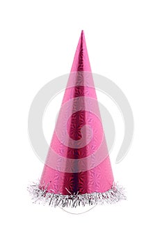 Purple party hat cone.
