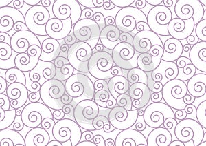 Purple Pastel Spiral on white Vector Background