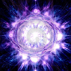 Purple People | Fractal Art Background Wallpaper