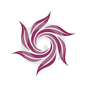 Purple Petals Blossom Flower Logo Template Illustration Design Illustration Design. Vector EPS 10