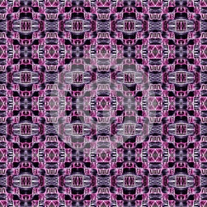 Purple and pink abstract patchwork pattern. photo