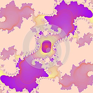 Purple pink beige white leaf fractal lights texture and background