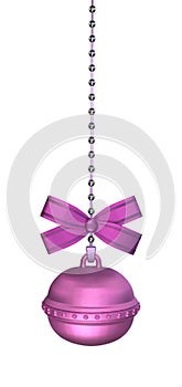 Purple-pink Christmas Jingle Bell