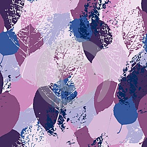 Purple and pink leaf pattern