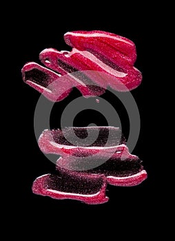 Purple pink lipstick background texture smudge samples