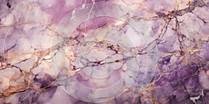 Purple pink marble stone with gold vein. Vivid graphite texture geode wallpaper background.