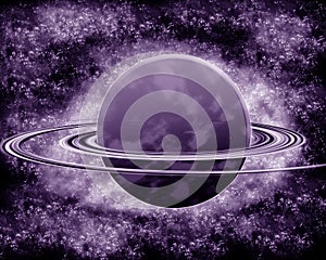 Purple planet - fantasy space