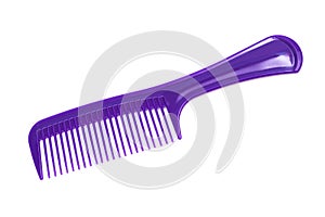 Purple plastic comb