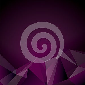Purple polygonal design.