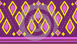 Purple polygonal fabric pattern seamless picture