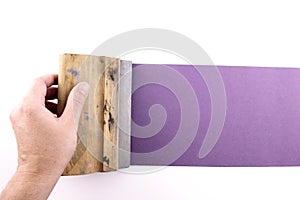 Purple printmaking photo