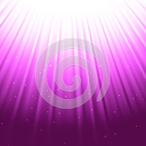 Purple rays background, Star dust sparks in explosion, bokeh special light effec