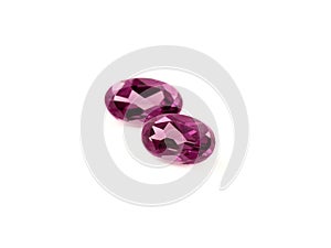 Purple Red Rhodolite Garnet Gemstones photo