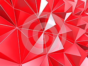 Purple red triangle poligons pattern wall background