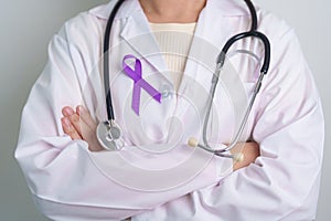 purple Ribbon for Violence, Pancreatic, Esophageal, Testicular cancer, Alzheimer, epilepsy, lupus, Sarcoidosis and Fibromyalgia.