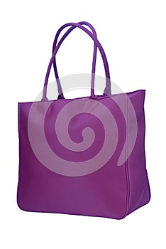 Purple roomy handbag photo