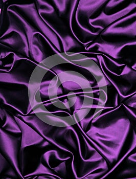 Purple satin fabric background